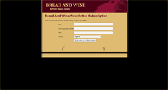 Desktop Screenshot of flabreadandwine.org